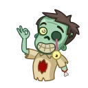 Стикер 18 из набора «Zombie»